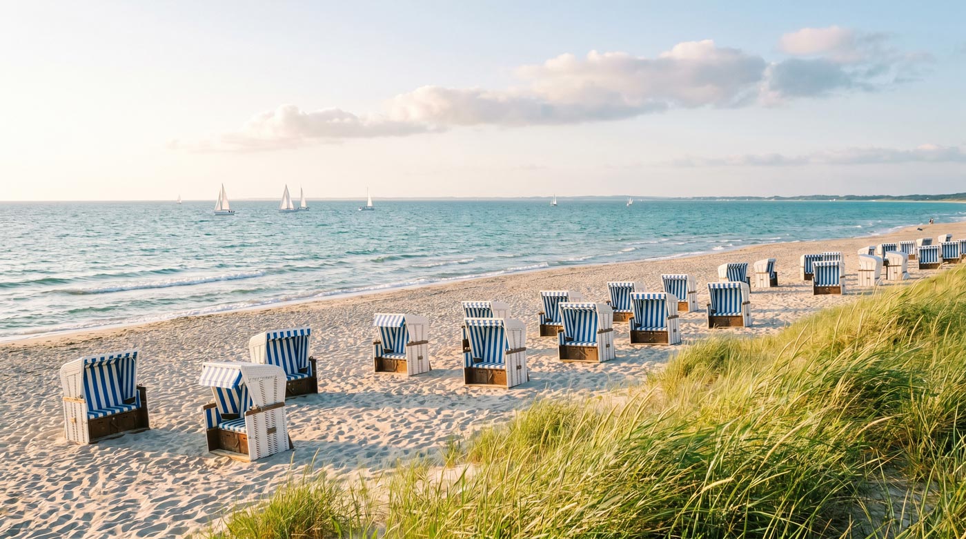 Strandkörbe an der Ostsee