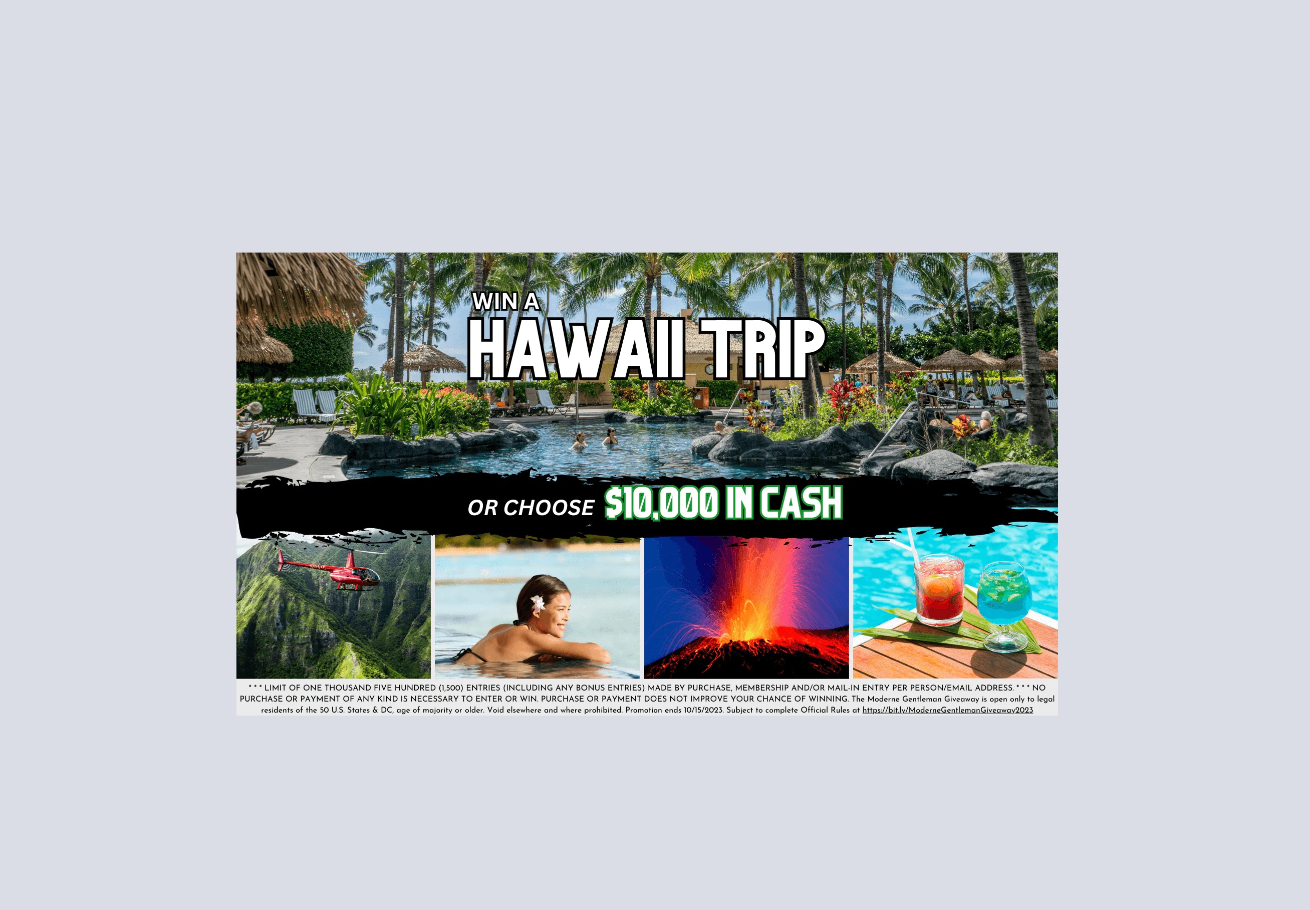 Win a Dream Hawaiian Getaway: All-Expenses Paid Trip To A Luxury Hotel, Unique Experience & Cash Prize! Enter Now!