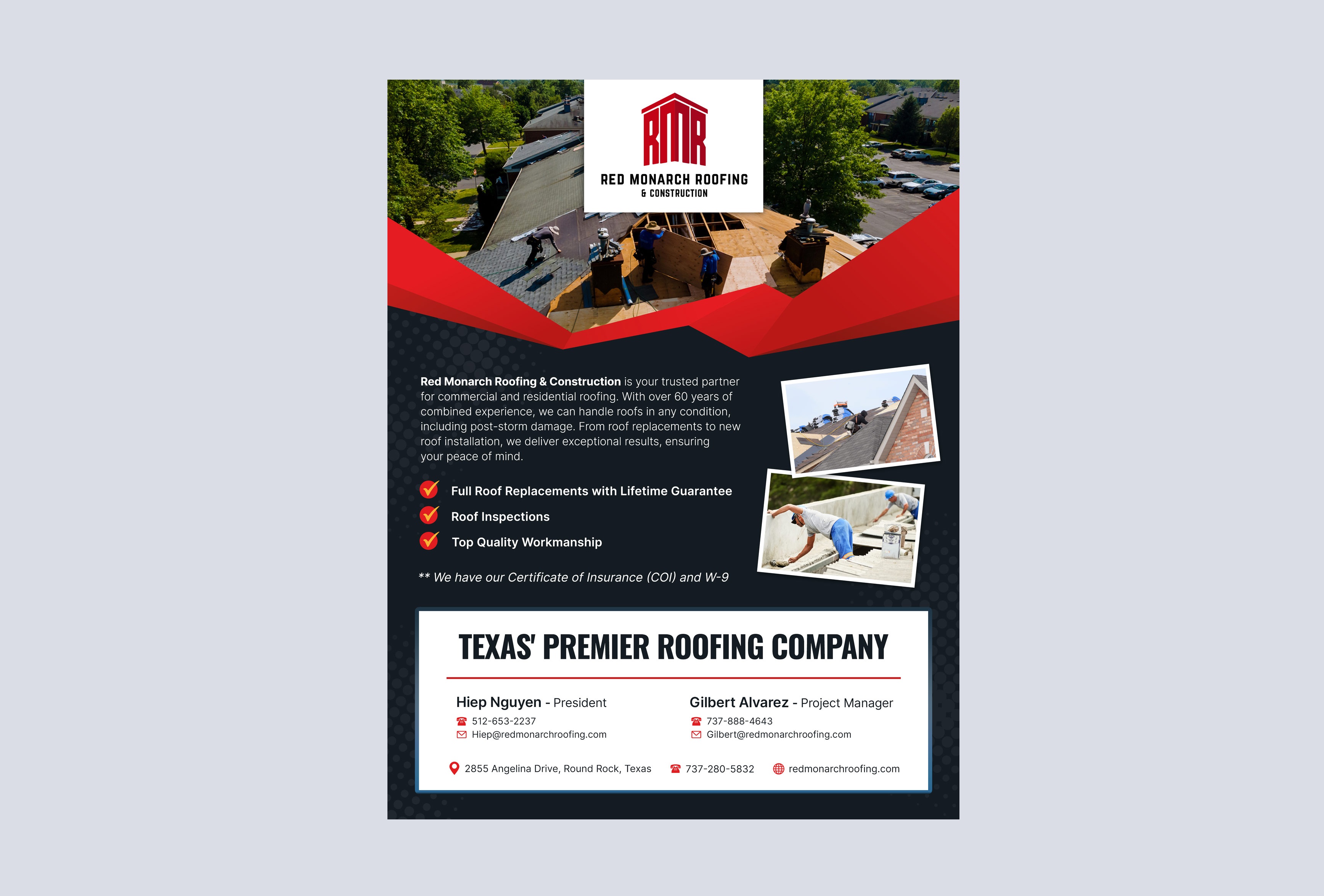 Red Monarch Roofing: Your Reliable Roofing Experts for Commercial & Residential Needs!