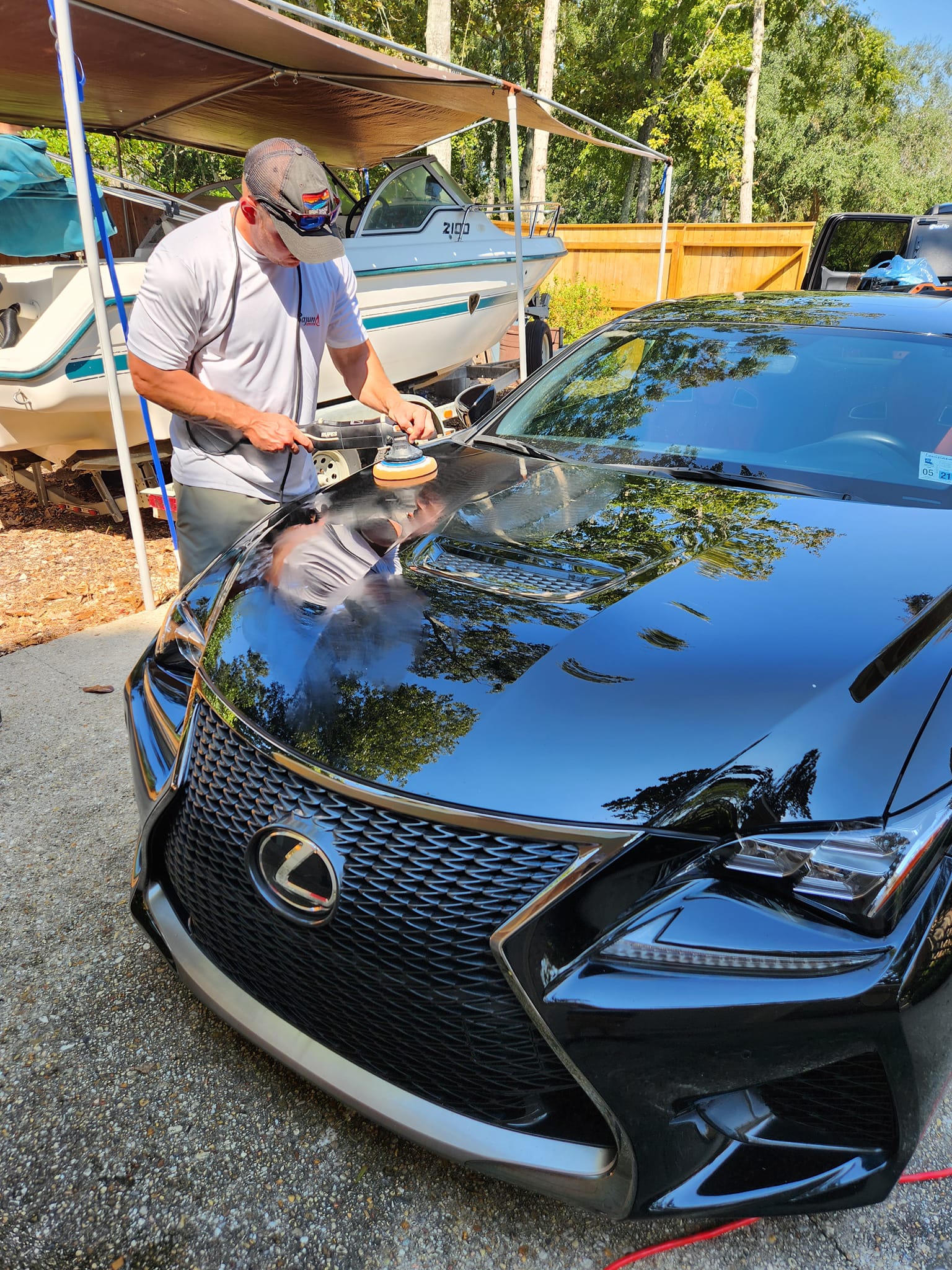 Cajun Gloss: Mobile Car, Boat & RV Detailing in Madisonville, LA. Expert Ceramic Coatings for Long-Term Protection!