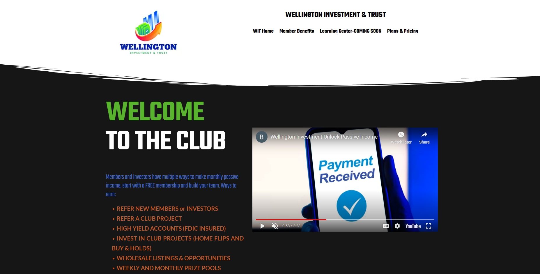 Wellington Investment & Trust Announces Innovative Membership Program for Aspiring Real Estate Investors