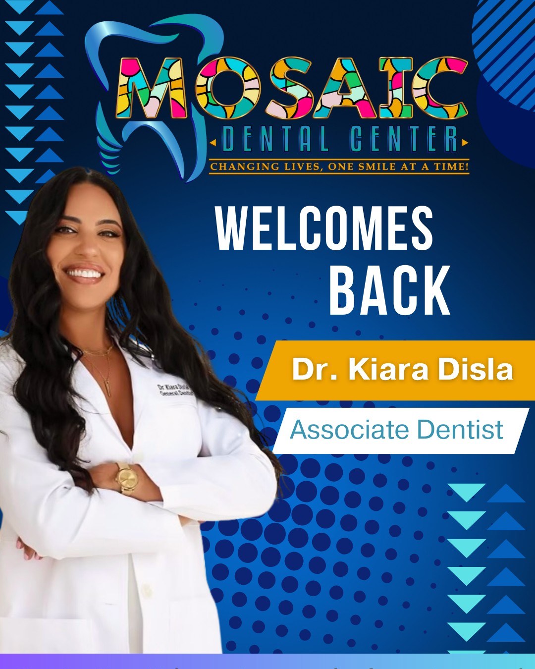 Mosaic Dental Center Welcomes Dentist Dr. Kiara Disla!