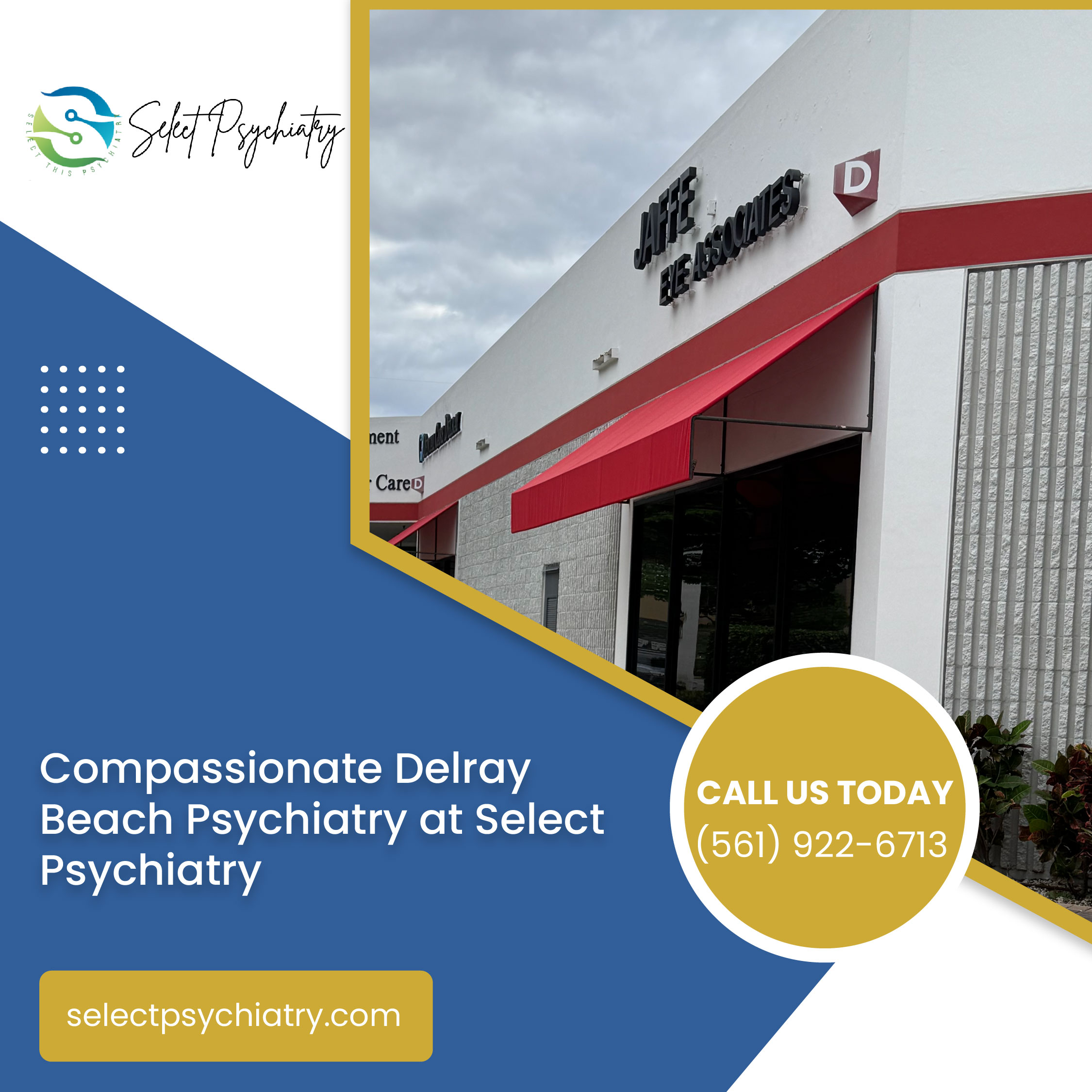 "Select Psychiatry Offers Personalized Mental Health Services in Delray Beach, Focusing on Compassionate Care"
