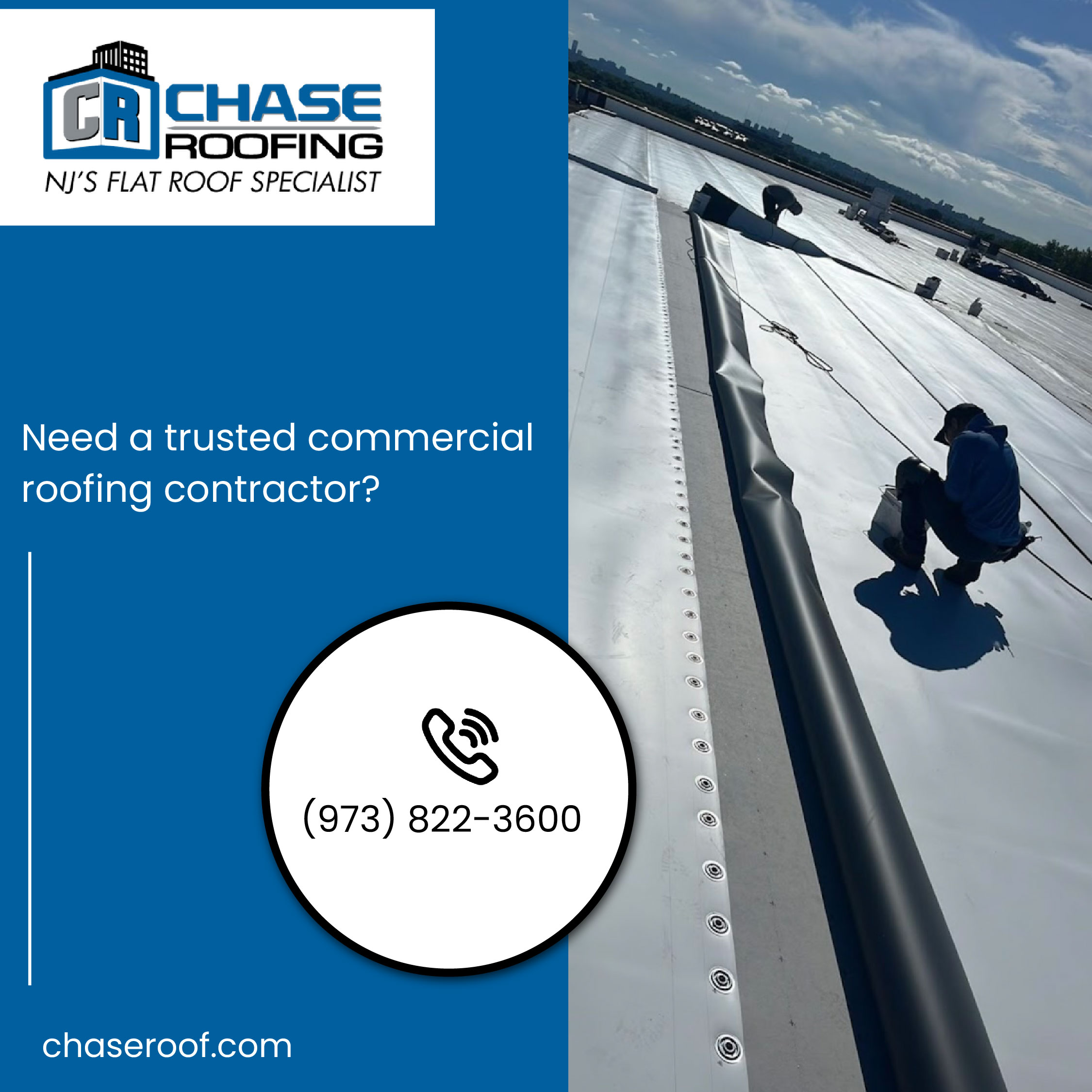 Chase Commercial Roofing Flat Roof Specialist LLC: Trusted Commercial Roofing Contractor in Woodland Park, NJ