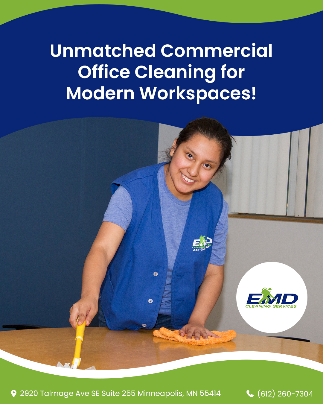  EMD Cleaning Services: Offering Exceptional Commercial Office Cleaning Services in Minneapolis