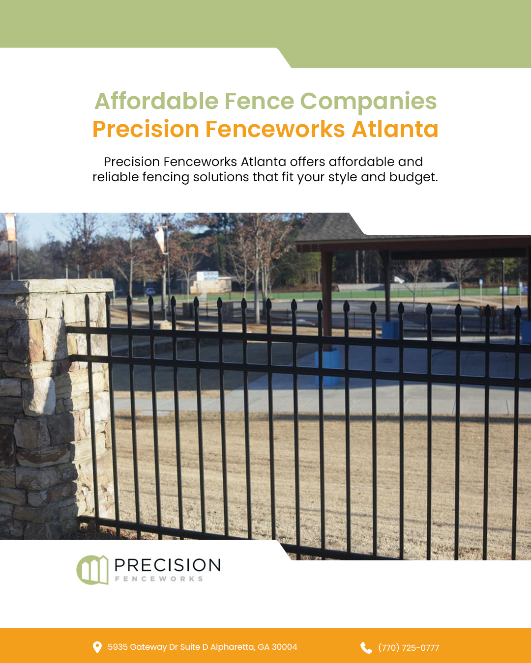 Precision Fenceworks Atlanta Offering Vinyl Fence Options, Elevating Aesthetics and Security for Homes and Businesses