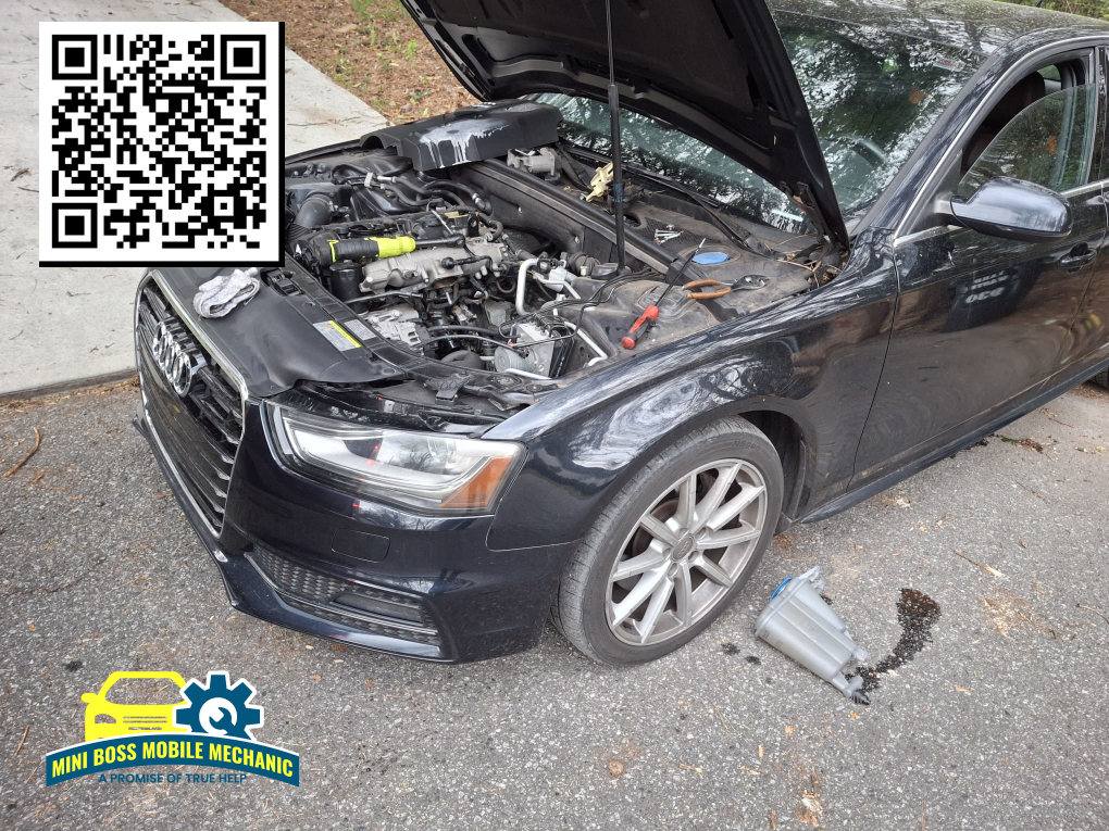 Mini Boss Mobile Mechanic Resolves Audi A6 Cooling System Failure with Same-Day On-Site Repair Near Emory University