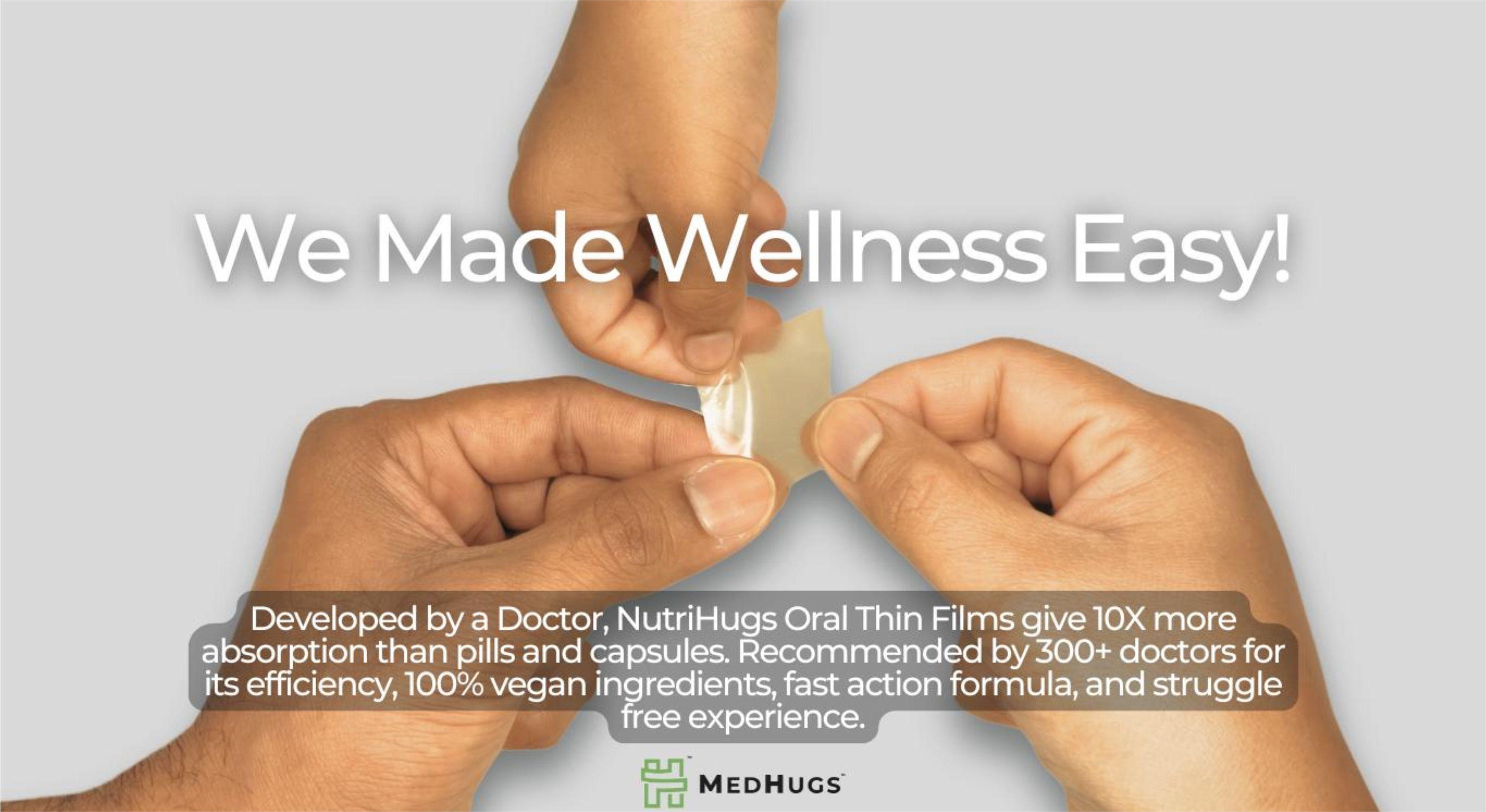MedHugs Redefines Daily Supplementation with NutriHugs: The Future of Oral Thin Films