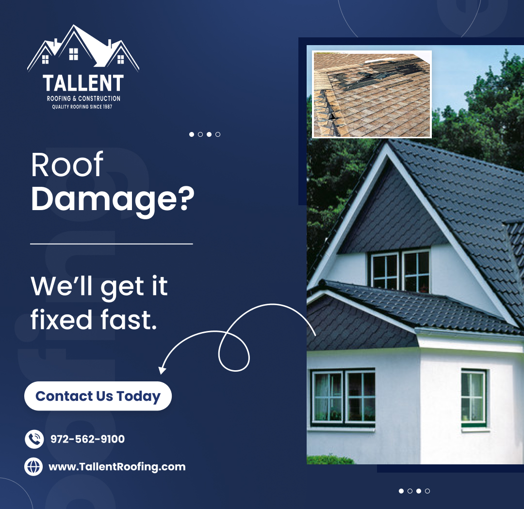 Tallent Roofing Inc. Assists McKinney Homeowners with Storm Damage Inspections and Repairs After Severe Weather