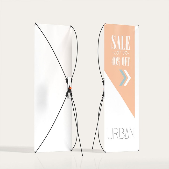 X-BANNER STAND 28″ X 69″