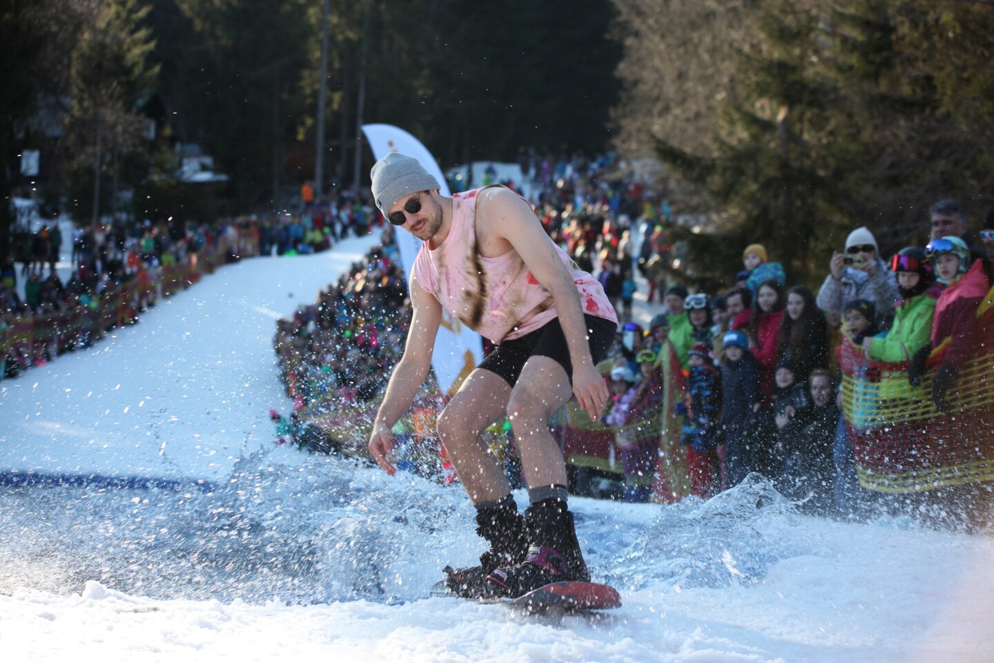 На горнолыжном курорте в Чехии пройдет развлекательное соревнование по проезду через большую 