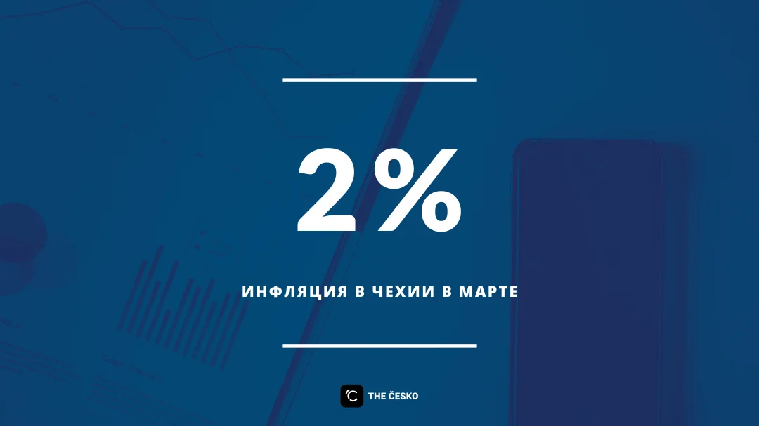 В марте инфляция в Чехии составила 2 % в годовом исчислении