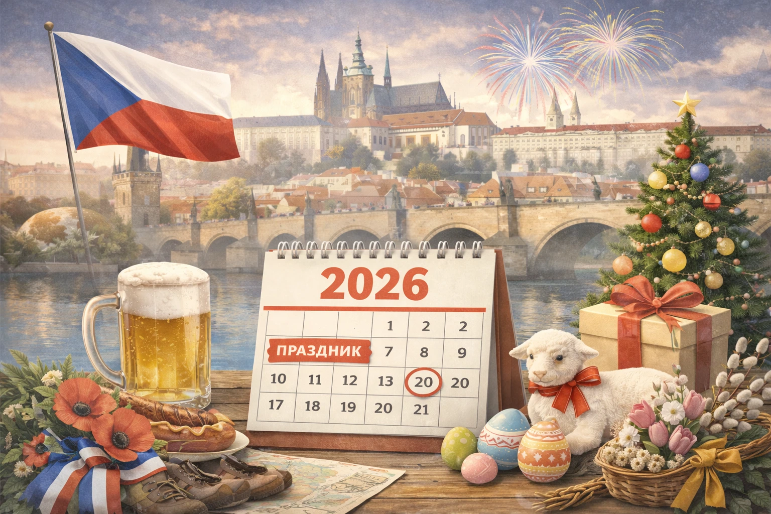 Выходные и праздники в Чехии в 2026 году