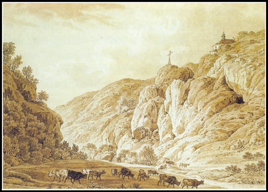 Prokopské údolí от Антонина Пухерна (примерно 1820 год)