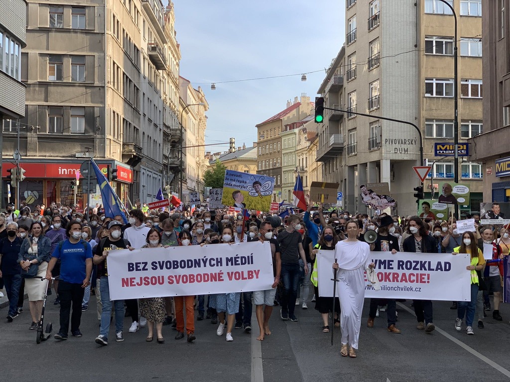 Ассоциация Milion chvilek продолжает серию демонстраций против изменений в судебной системе