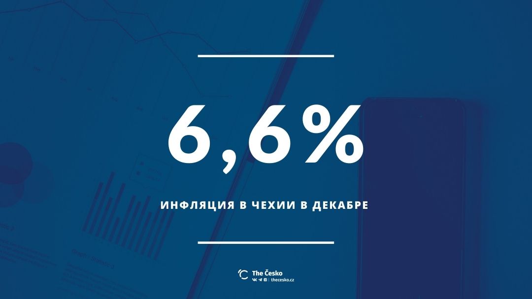 Цены растут. Инфляция в Чехии в декабре 2021 года выросла до 6,6 % в годовом исчислении