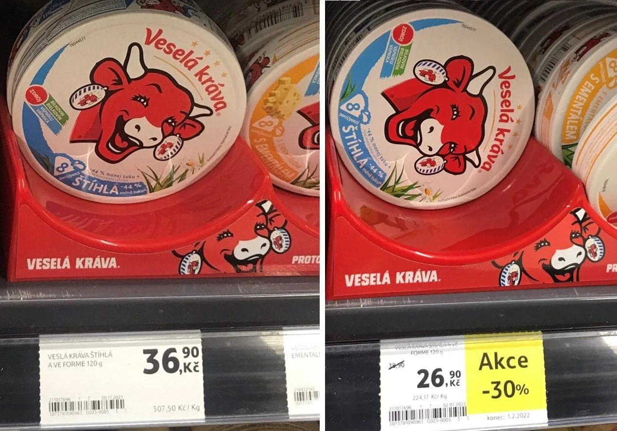 Tesco, сыр Veselá kráva
