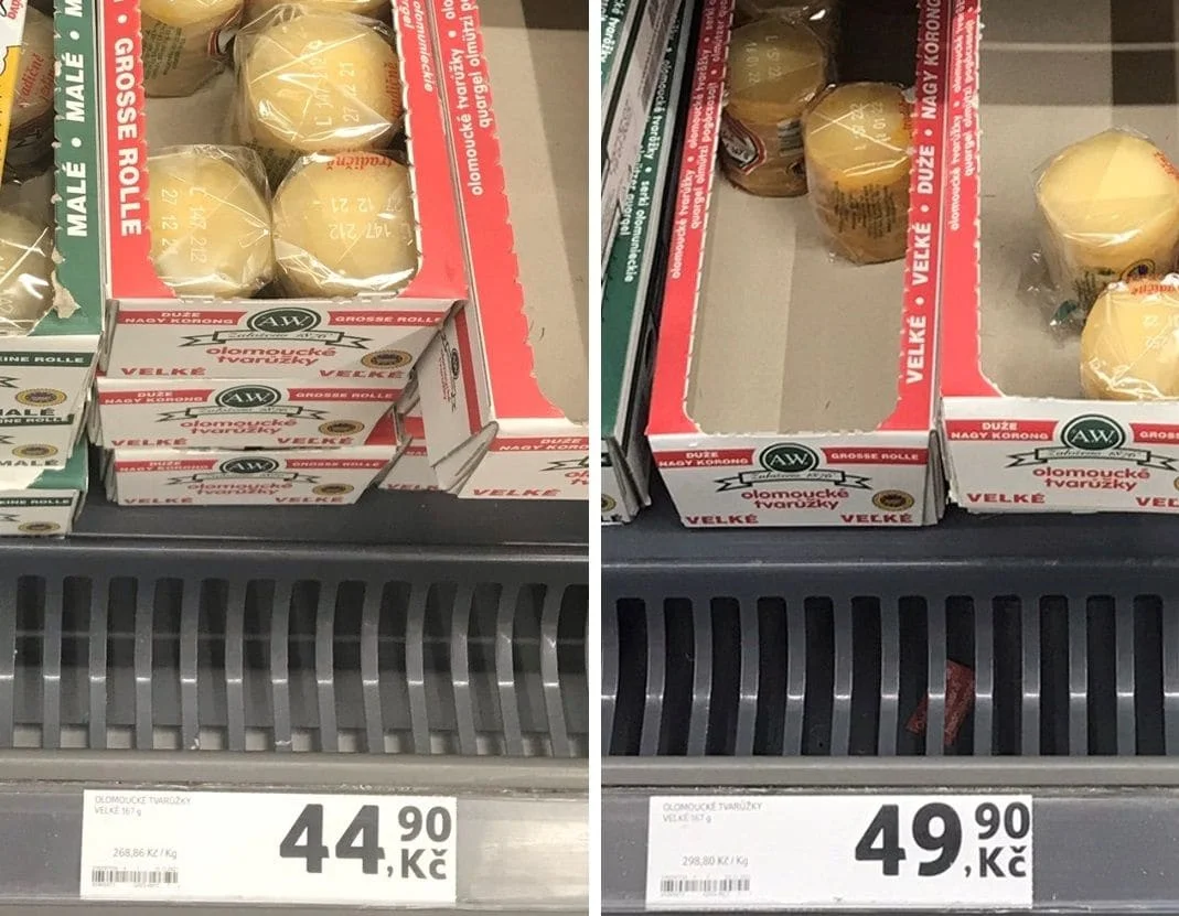 Tesco, Olomoucké tvarůžky