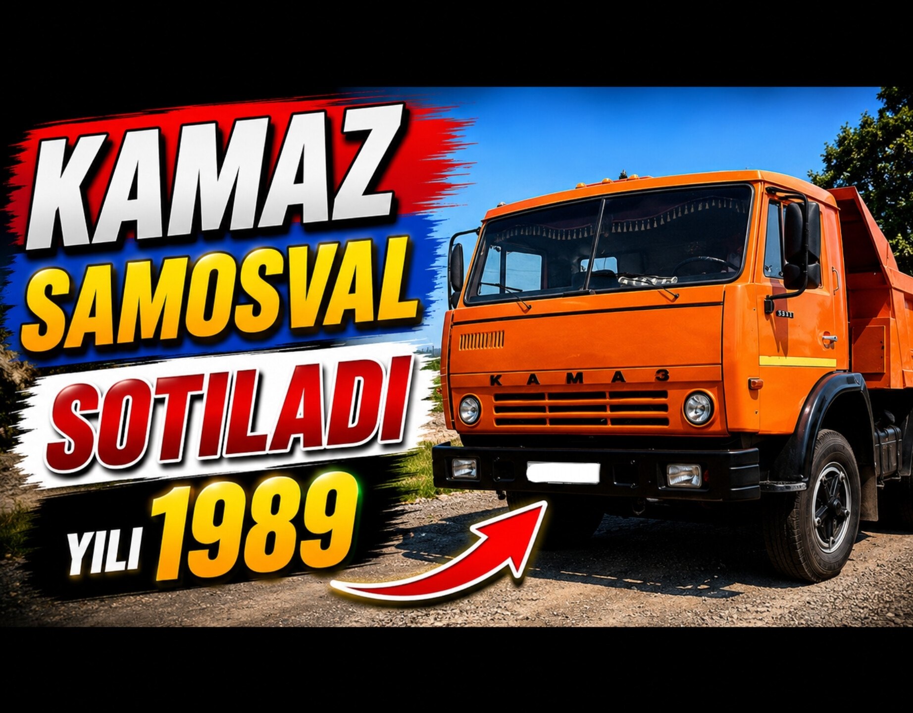 Kamaz 1989 samosval sotiladi