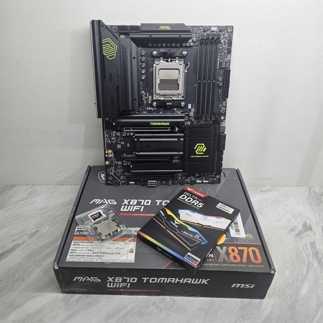 MSI MAG X870 Tomahawk WIFI — ideal holat, 16GB RAM