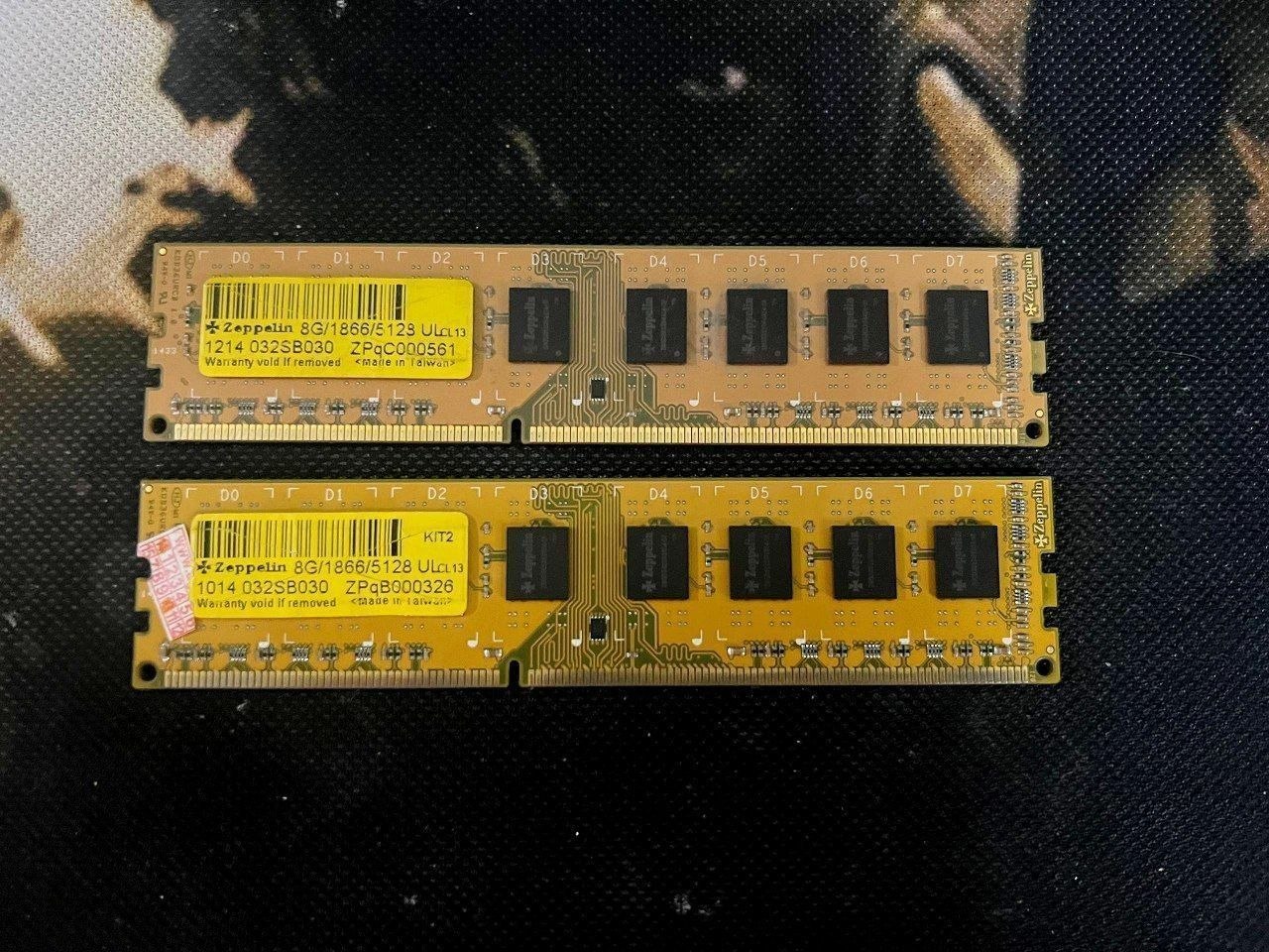 Zeppelin 2x8GB DDR3 1866MHz — sifatli operativka