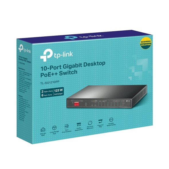 TP-Link TL-SG1210MP — 8-port PoE switch