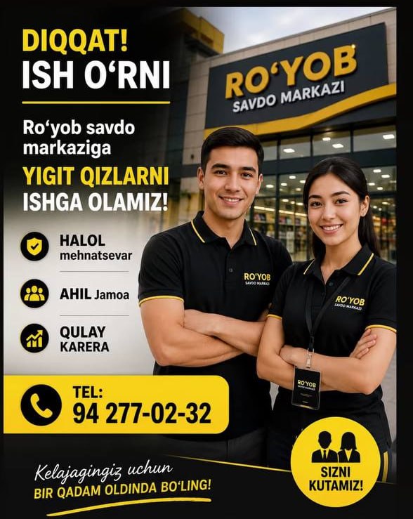 – ISH O‘RNI
