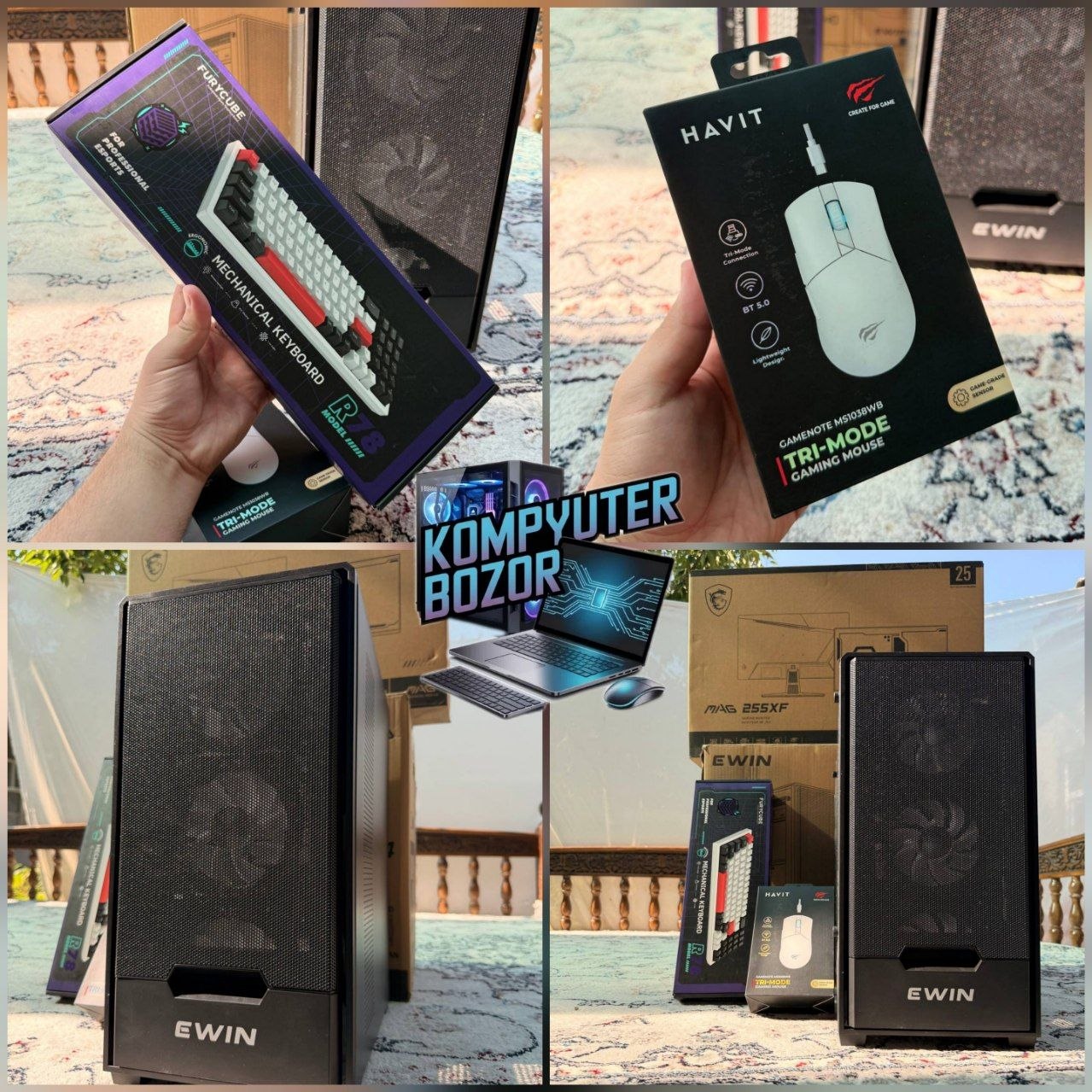 Case Ewin Black ARGB