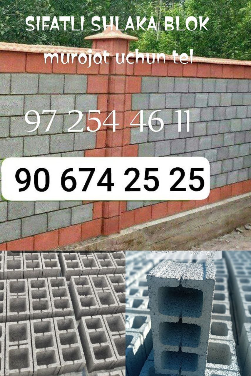 Sifatli shlaka blok hizmati