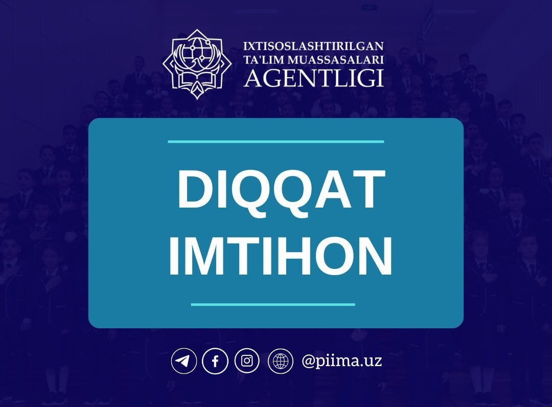 Prezident maktablari imtihonlari 2026-2027