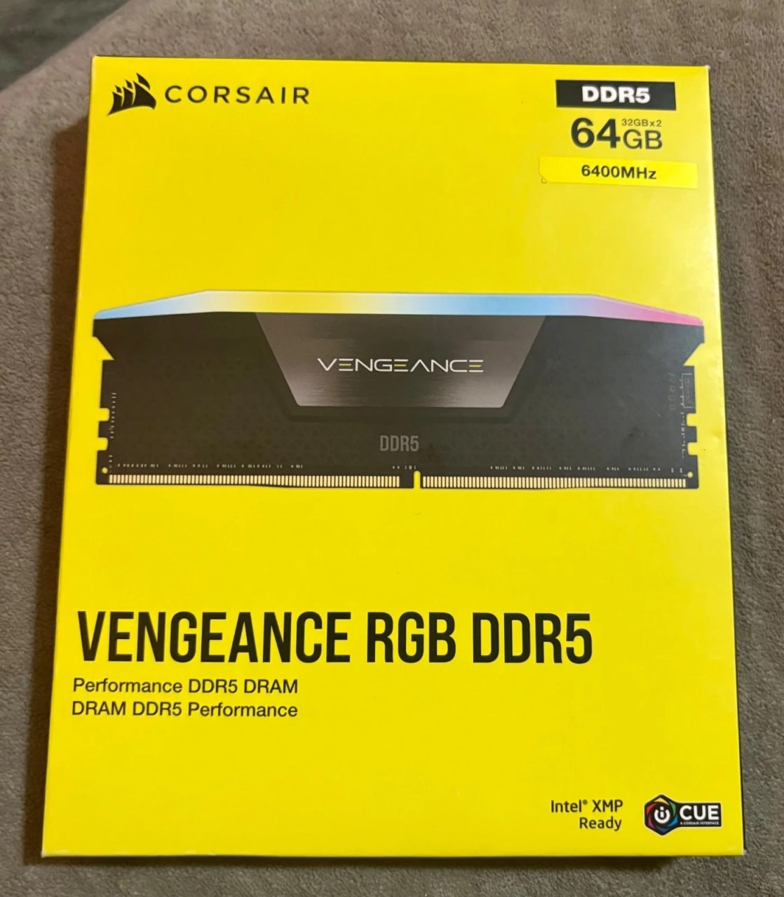 Corsair Vengeance RGB 64GB DDR5 — yuqori tezlik