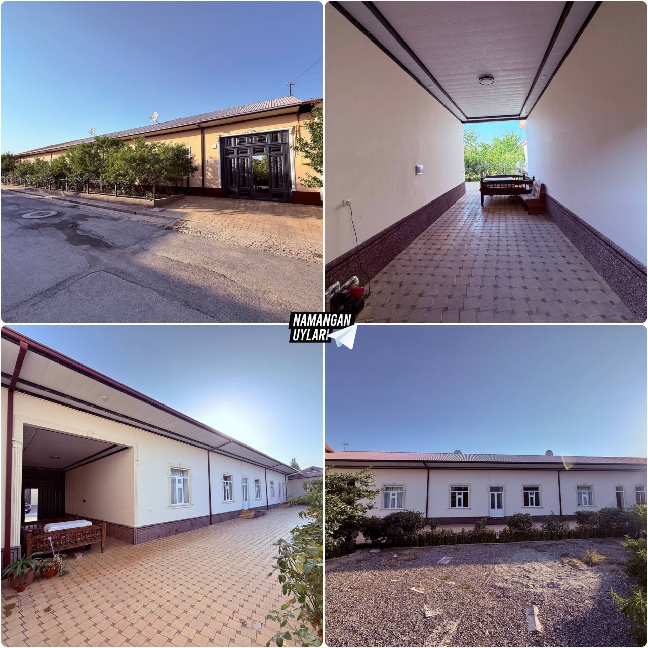 7 xonali hovli — keng, jihozlangan