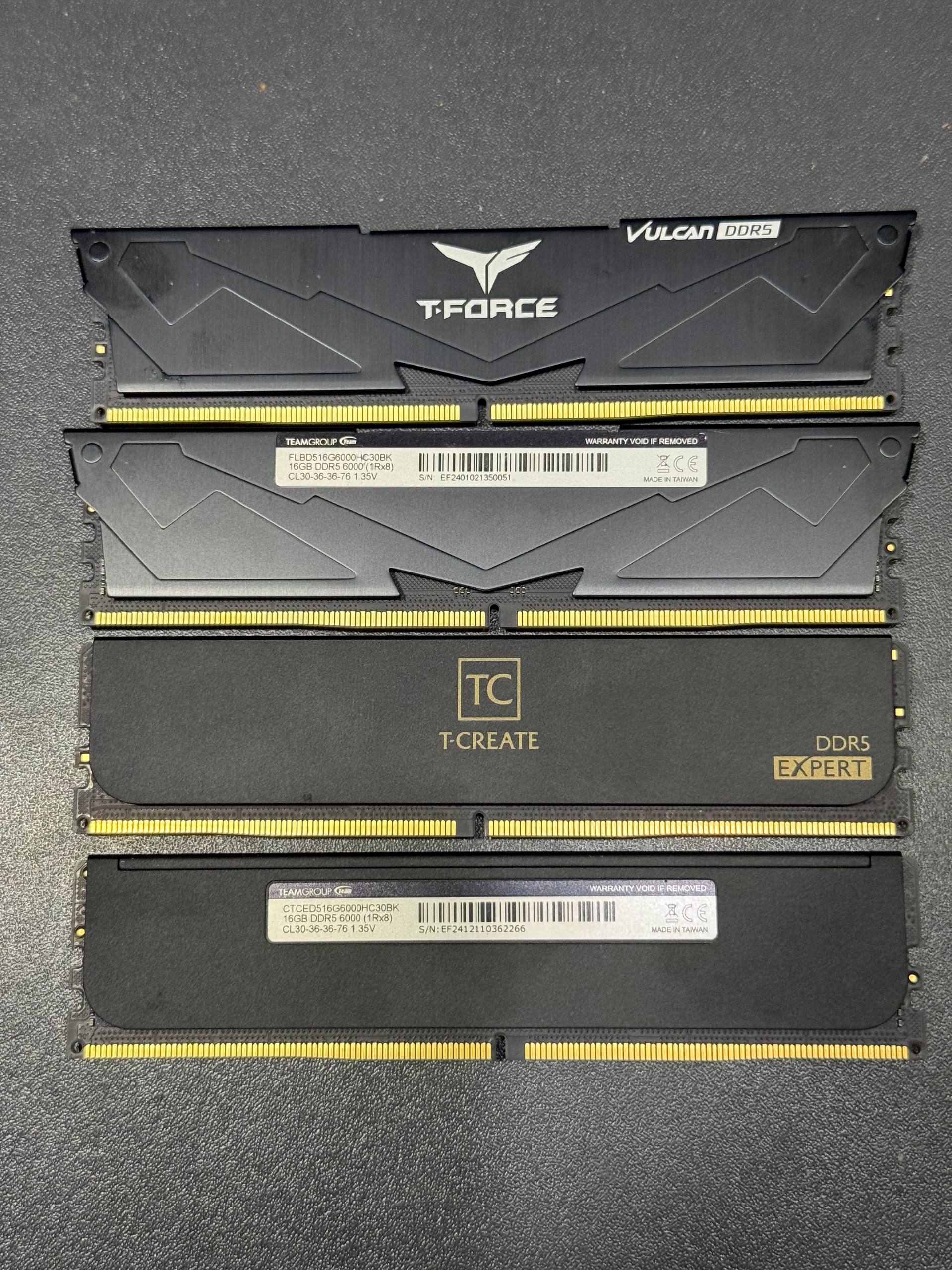 T-FORCE VULCAN 32GB 6000MHZ — ideal holat
