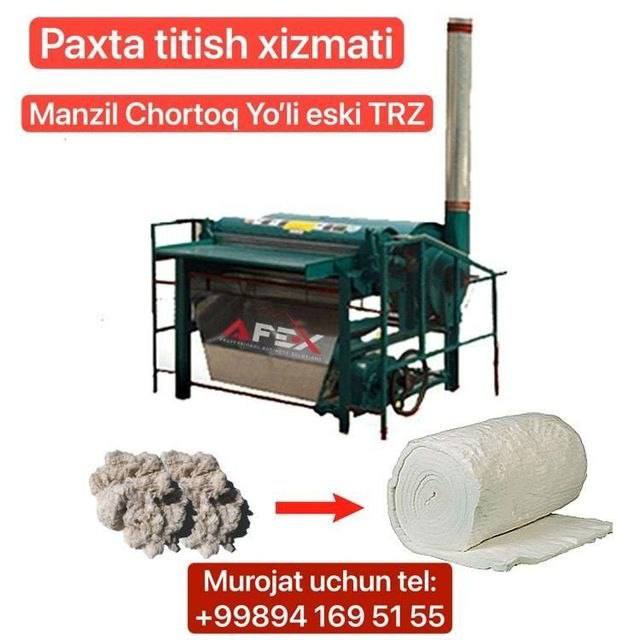 Paxta titish xizmati ish boshladi