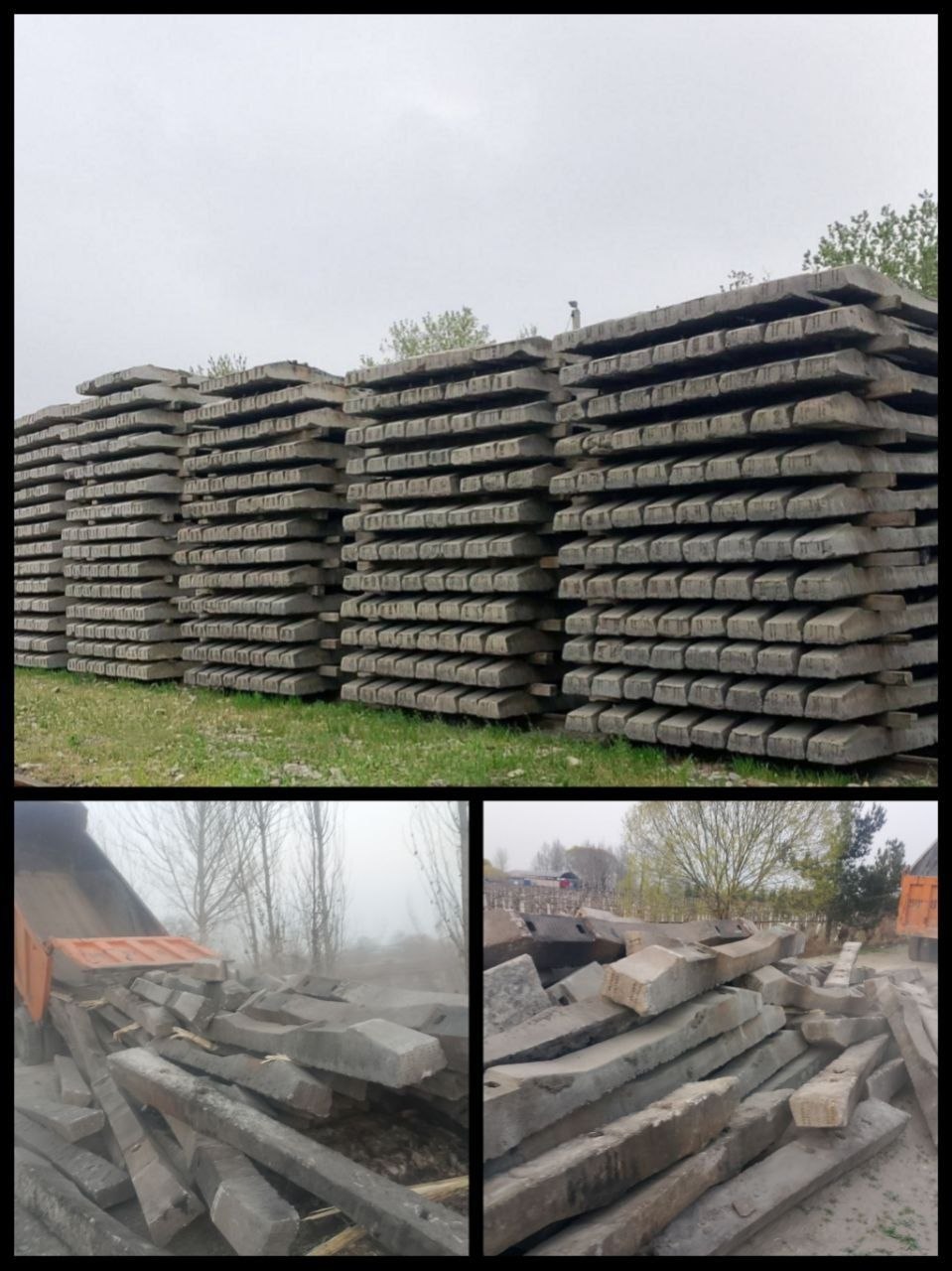 Beton shpal uzum bog'lari uchun
