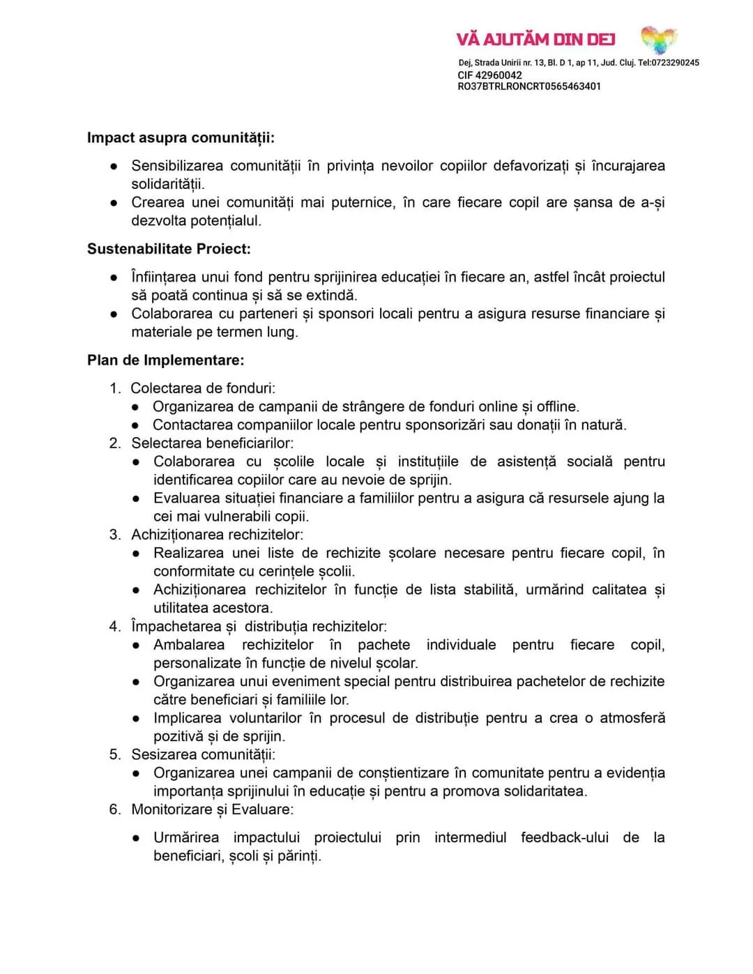 Am demarat proiectul ”Înapoi la școală” — fotografie 2