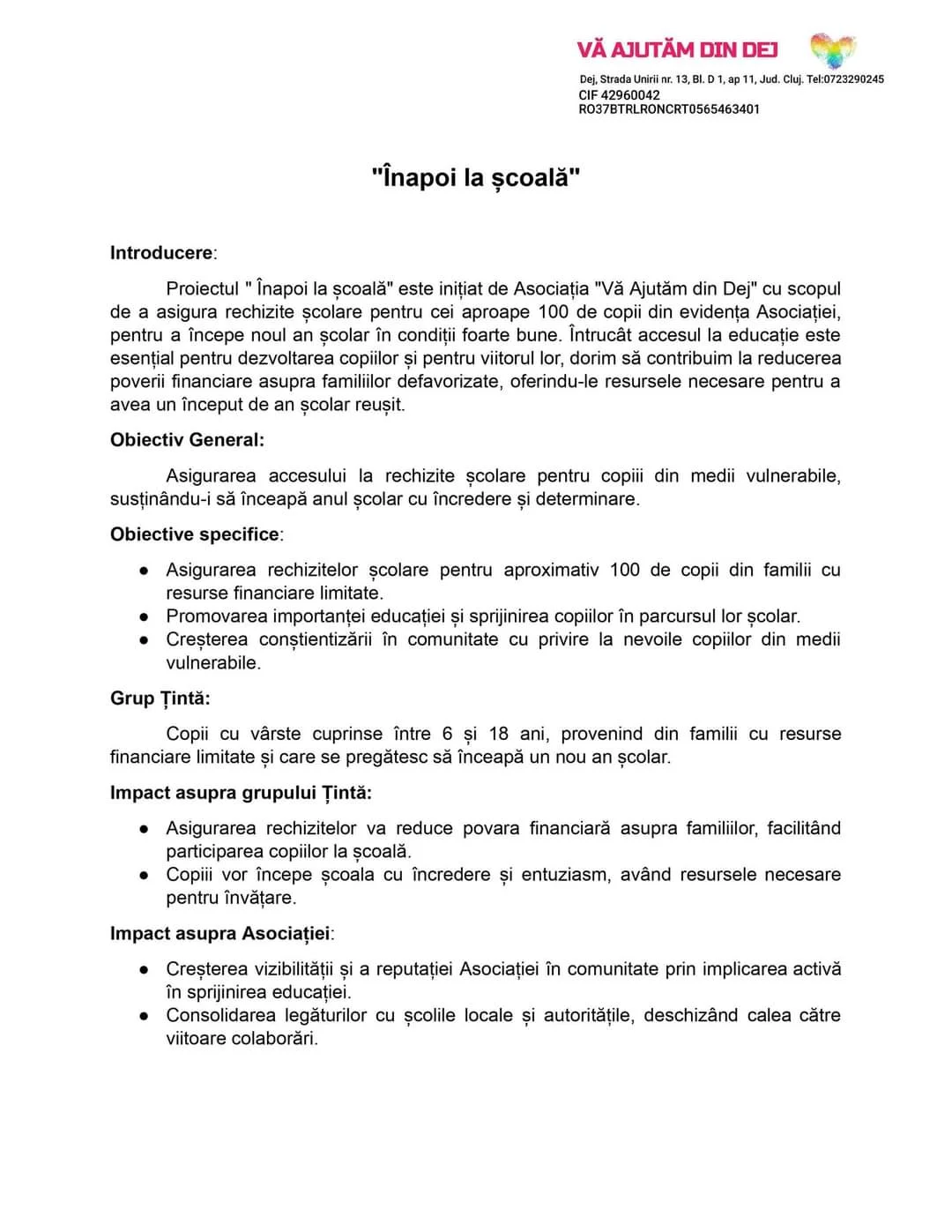 Am demarat proiectul ”Înapoi la școală” — fotografie 3