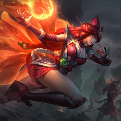 Ahri renard de feu