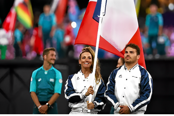 L’entrée de nos athlètes français