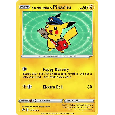 Special Delivery Pikachu SWSH074