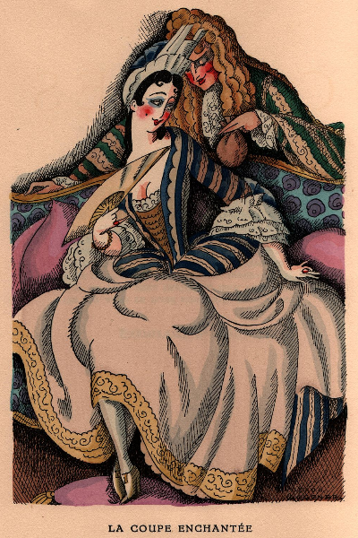 Gerda Wegener, Frontispice des « Contes de La Fontaine », tome I (1928)