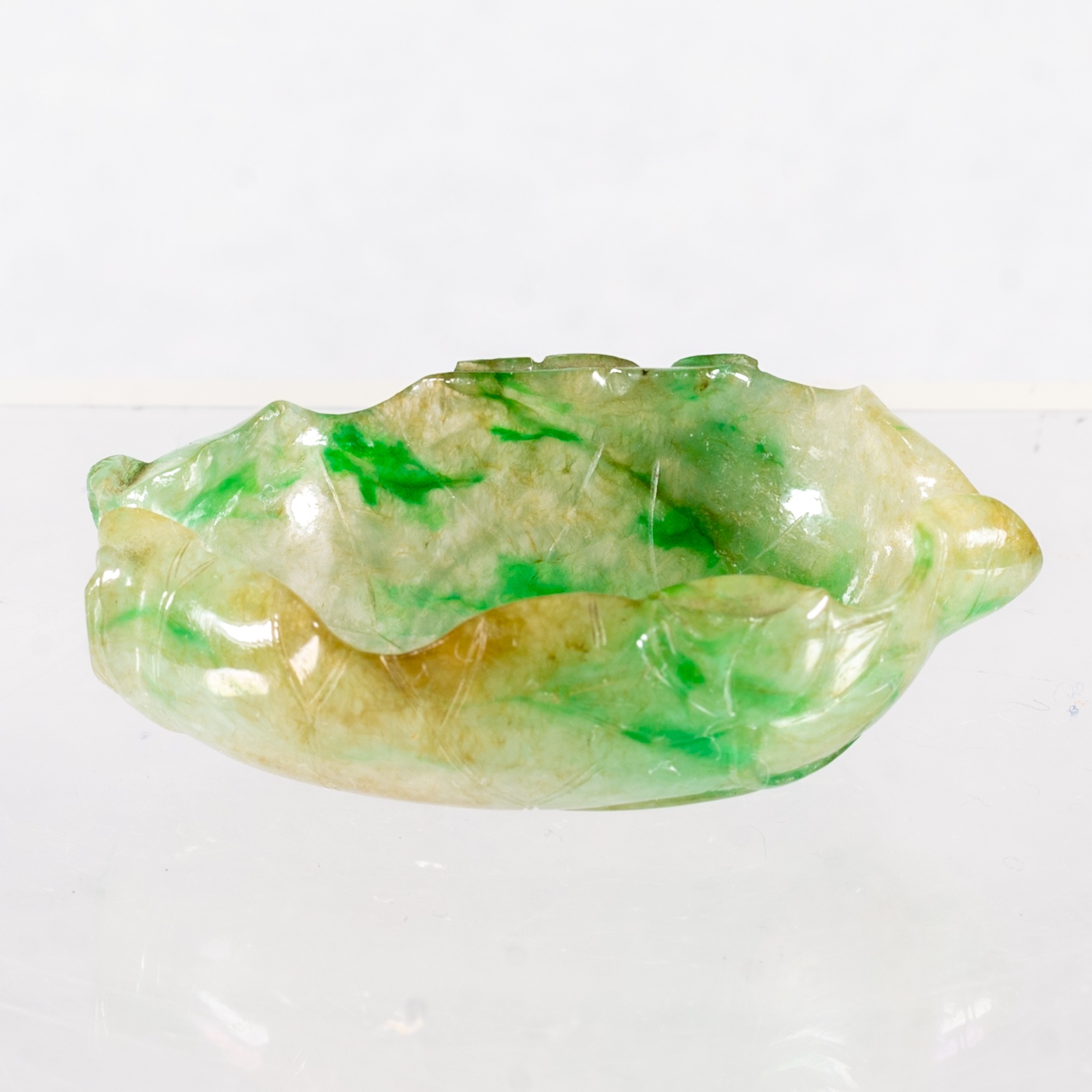 Jadeite lotus-leaf brush washer — estimate: $2,000 – $4,000