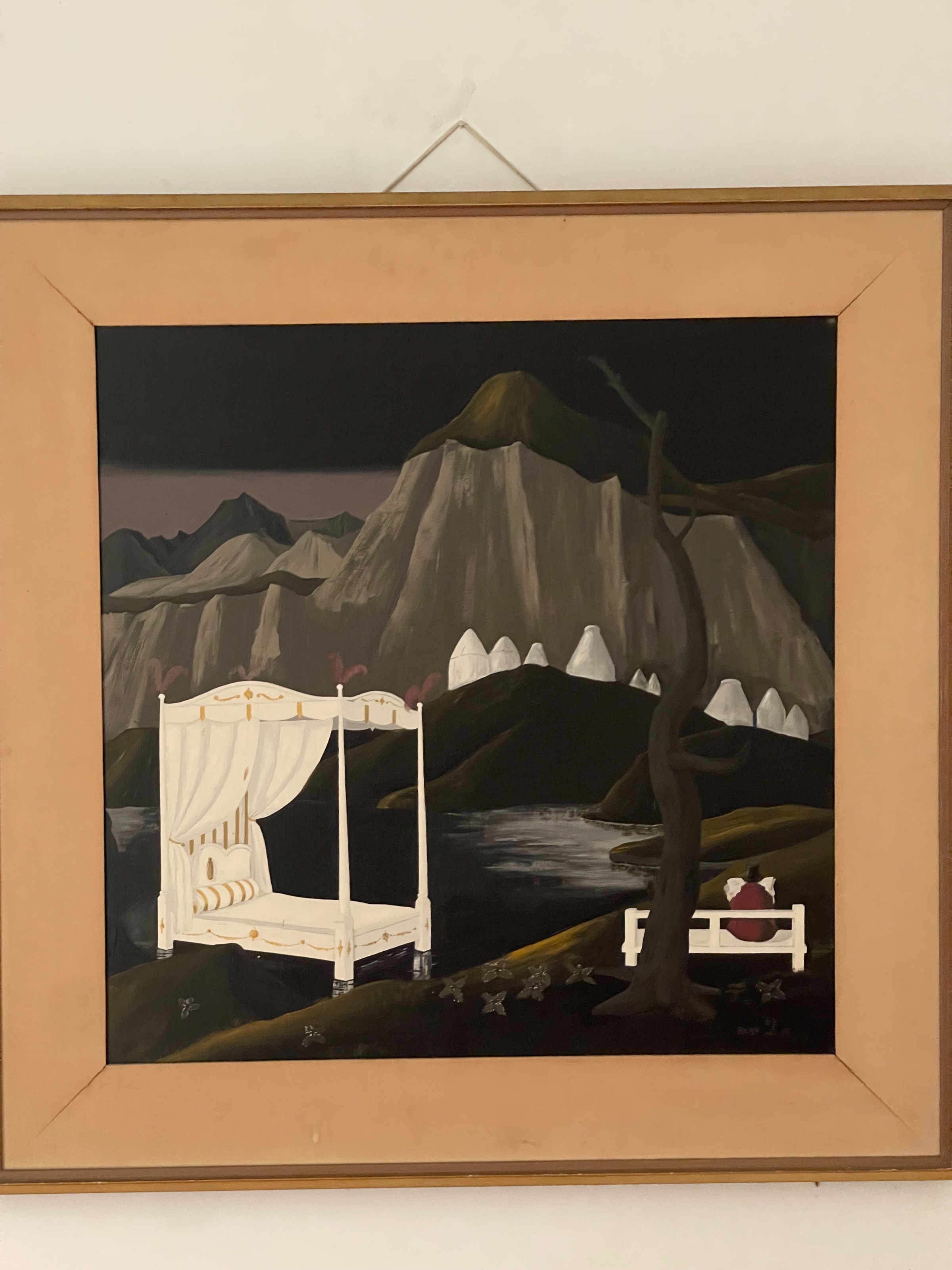 Naïve-surrealist landscape, 1991, signed indistinctly — £1,600 – £4,000