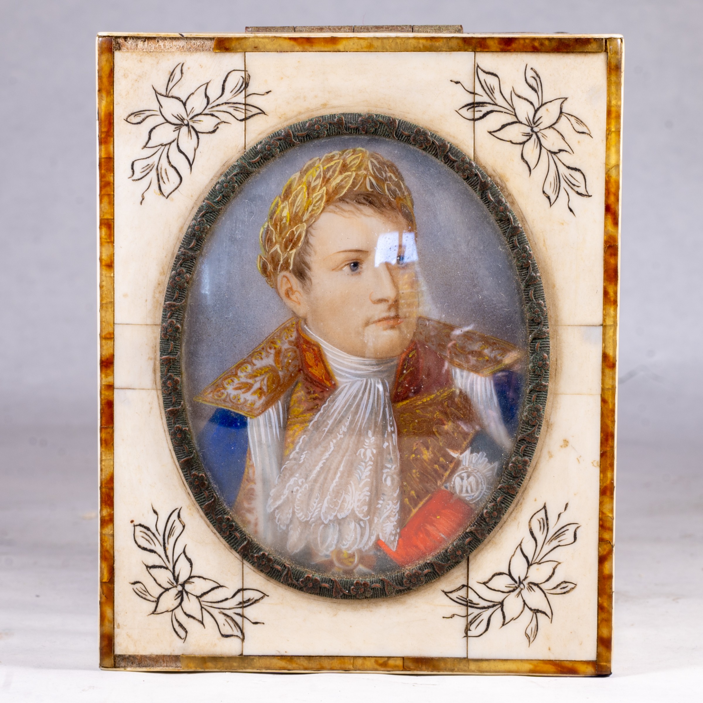 Napoleon I, Empire revival, ivory and tortoiseshell frame — $240 – $600