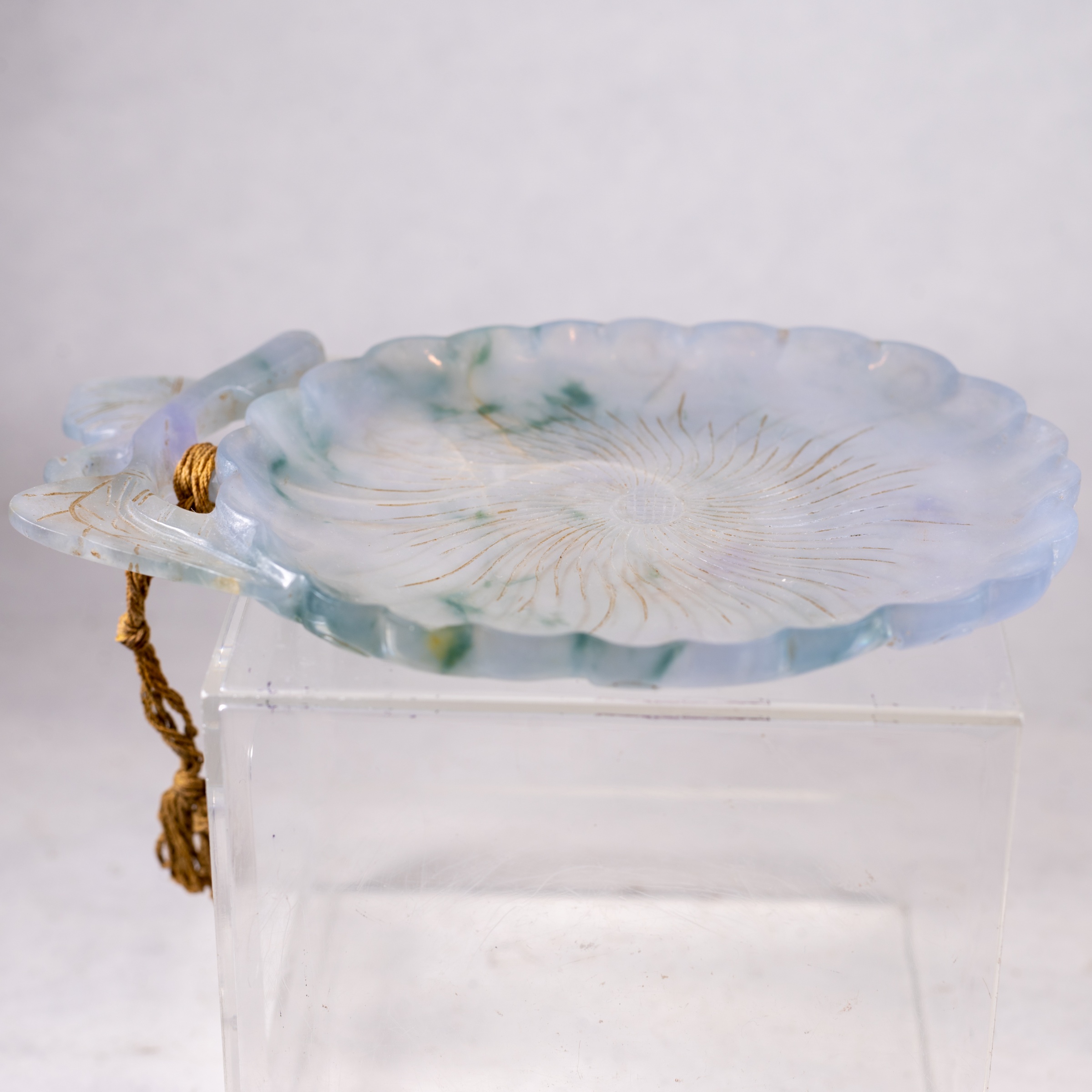 'Spring colours' jadeite dish — $1,000 – $1,500