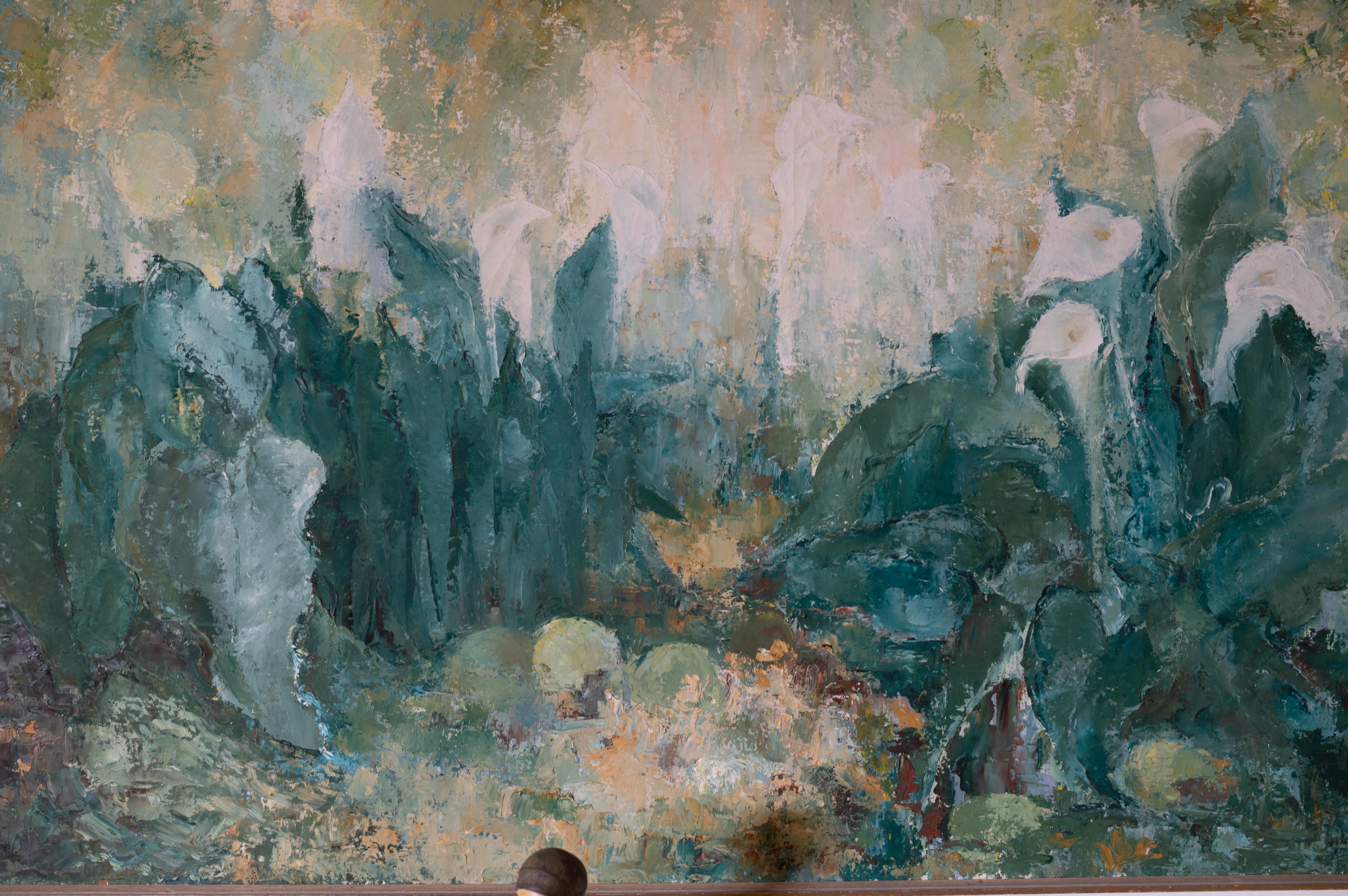 By: Cecil Higgs, 'Arum Lilies' — $25,000 – $35,000