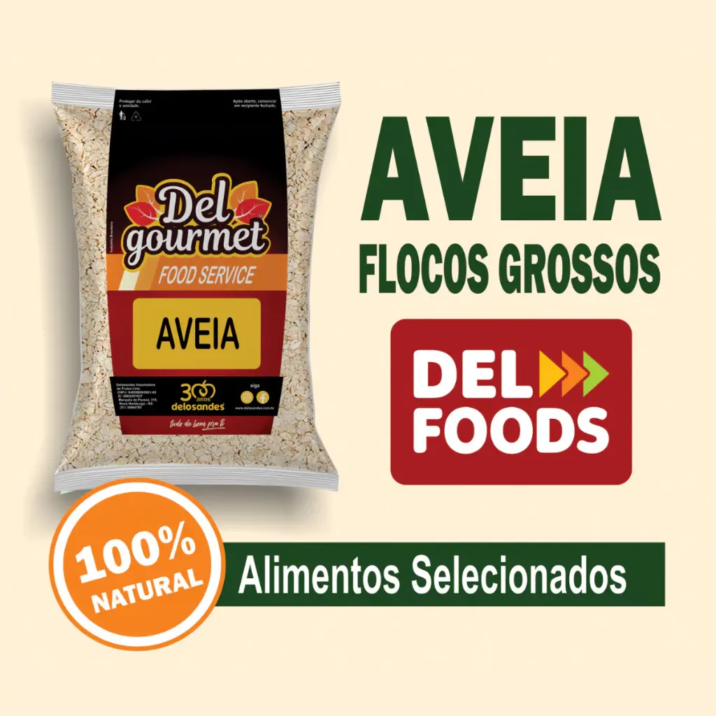 Aveia em flocos grossos