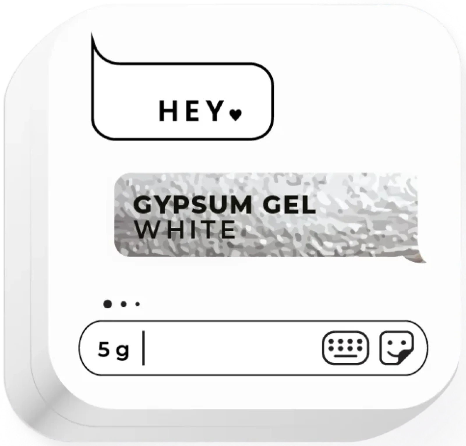 Design-Gel Gum gel White von HeyLove, 5 g