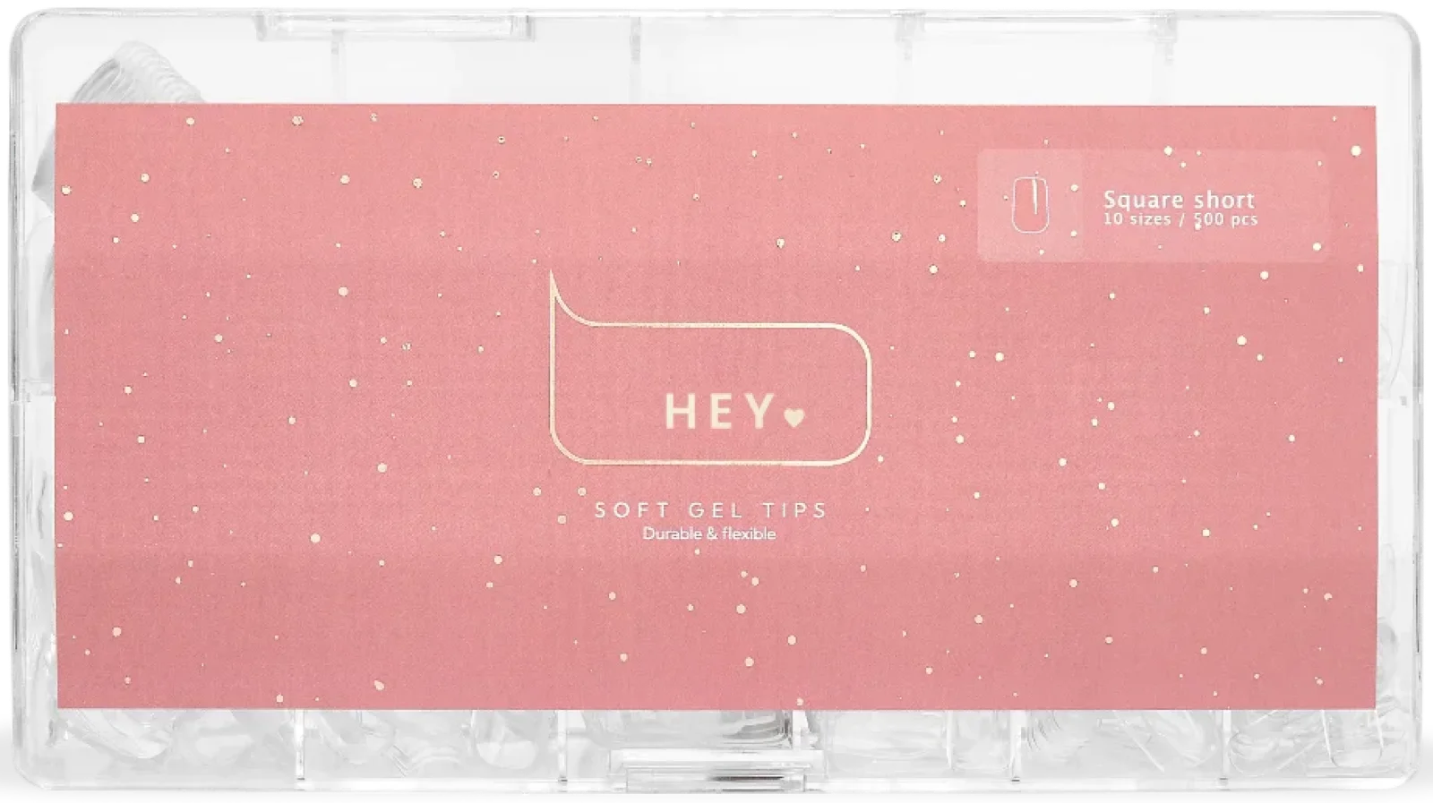 Gel Tips Gel Tips „Square Short“ von HeyLove, 500 Stück