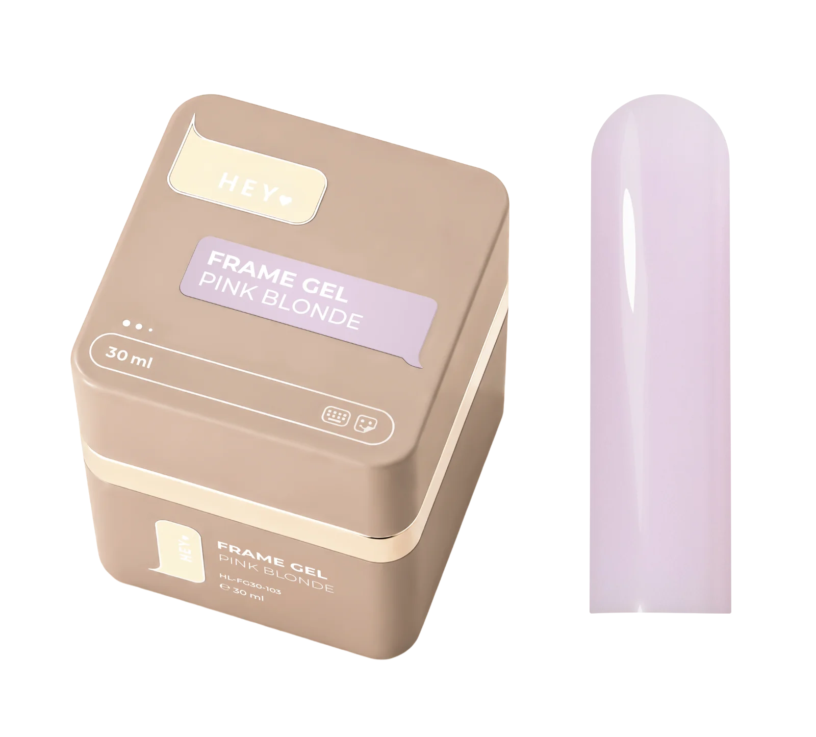 Frame Gel Pink Blonde mit Pumpe von HeyLove, 30 ml